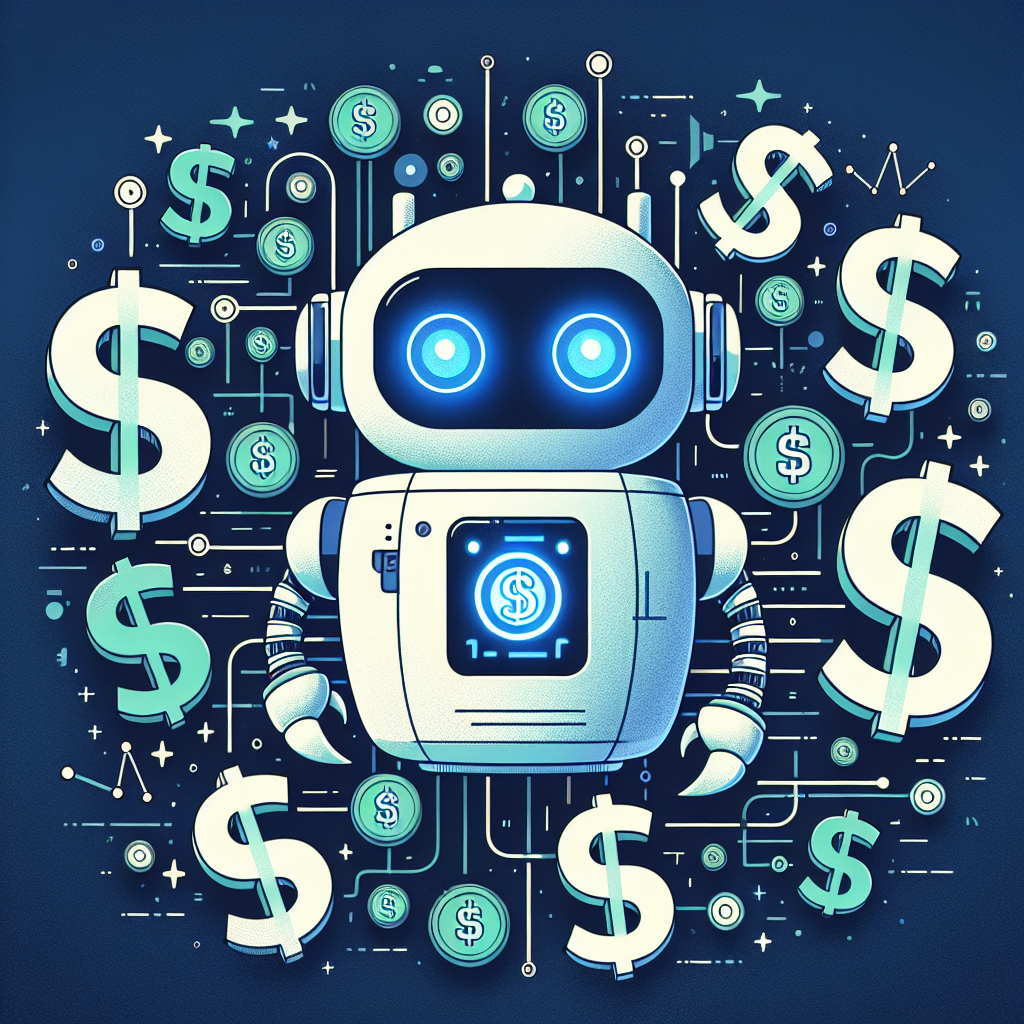 chatbot with dollar signs around it